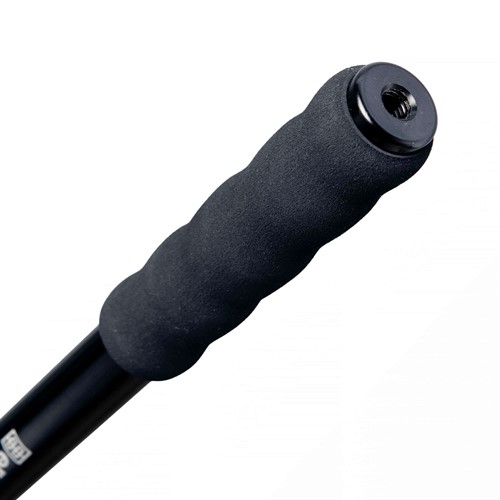 There is a 3/8 thread at the bottom of the tripod boom.